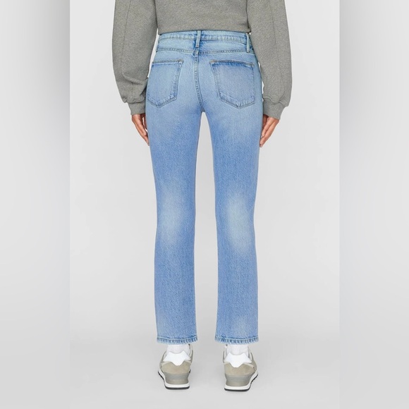 NWOT Frame Le High Straight Jeans in the Demarco Rips wash - Picture 3 of 5